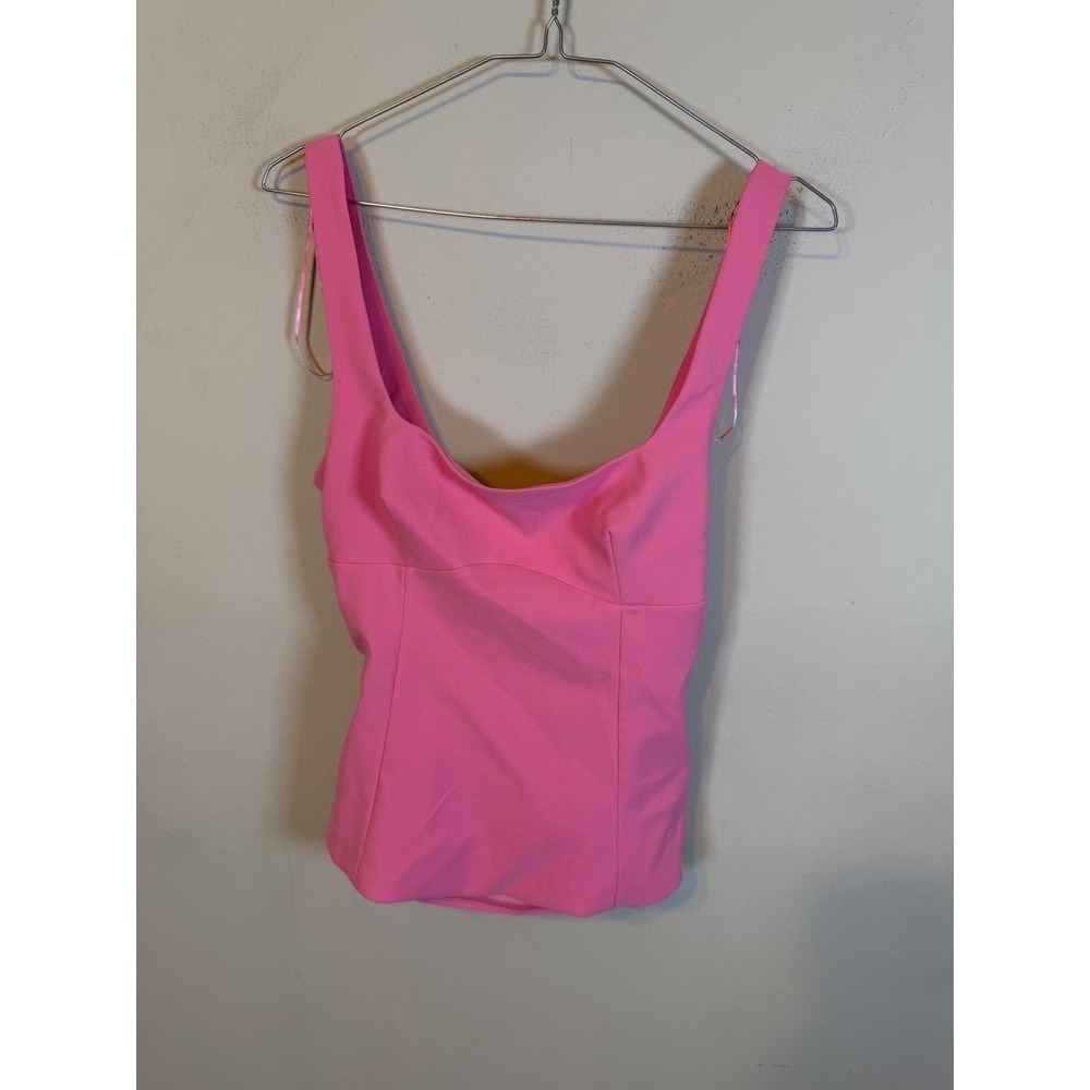 Zara Womens Tank Top Back Bow Detail Pink S